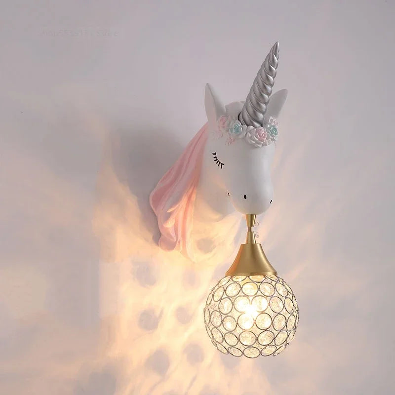 UnicornLight Children Room Wall Lamp | Wall Lamp | Metal/Plastic | 110V-22V | Elegant Wall Illumination