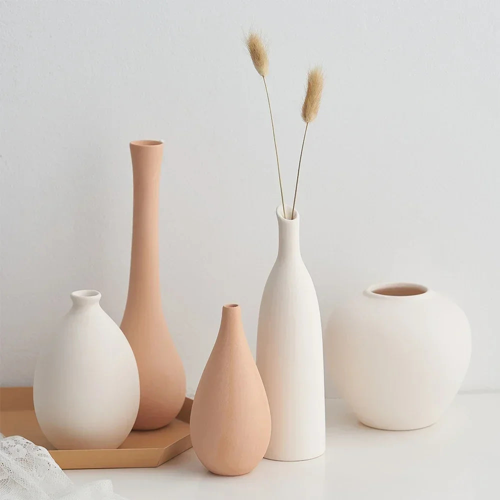 Narrow Neck Decor Vase Tall Ceramic | Vase | ceramic | Elegant Home Decor