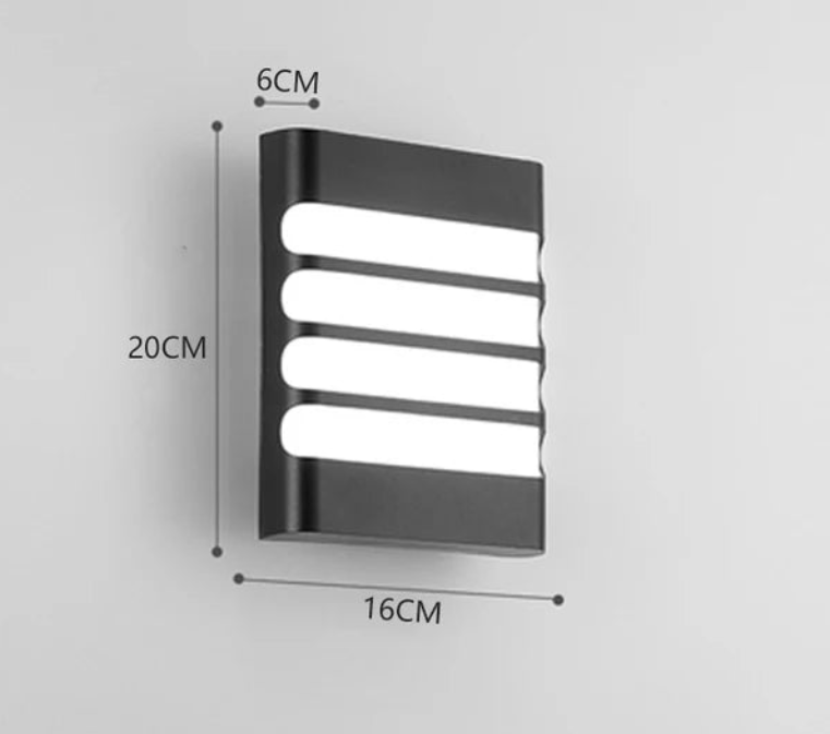 AquaRay Outdoor Wall Lamp | Wall Lamp | LED | plastic | 85-265V | Elegant Wall Illumination