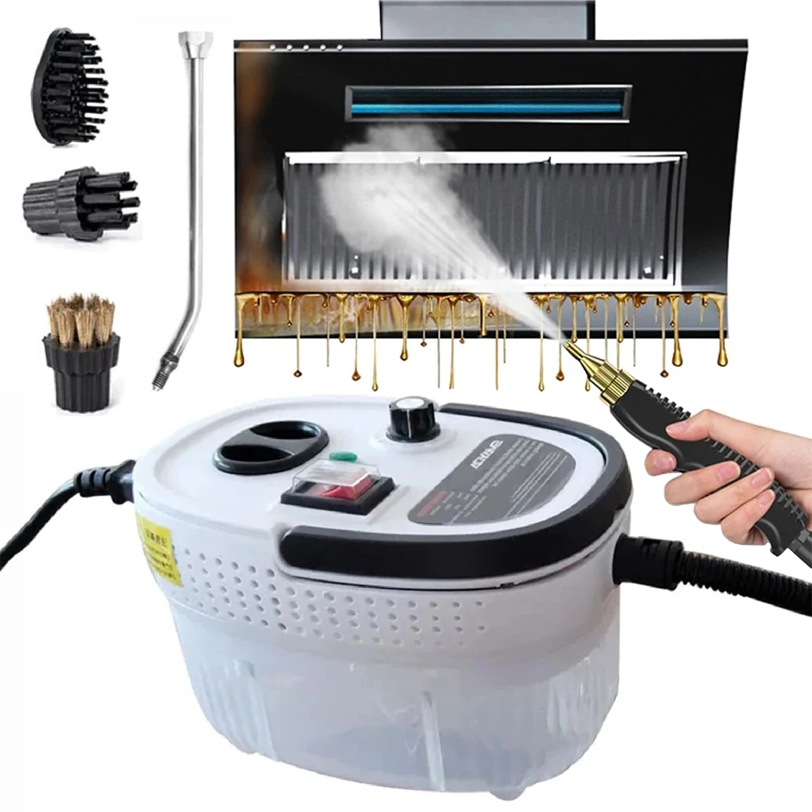 MicroData 2500W High Pressure Steam Cleaner, | Cleaning Tool | 2500W | Functional Home Appliance