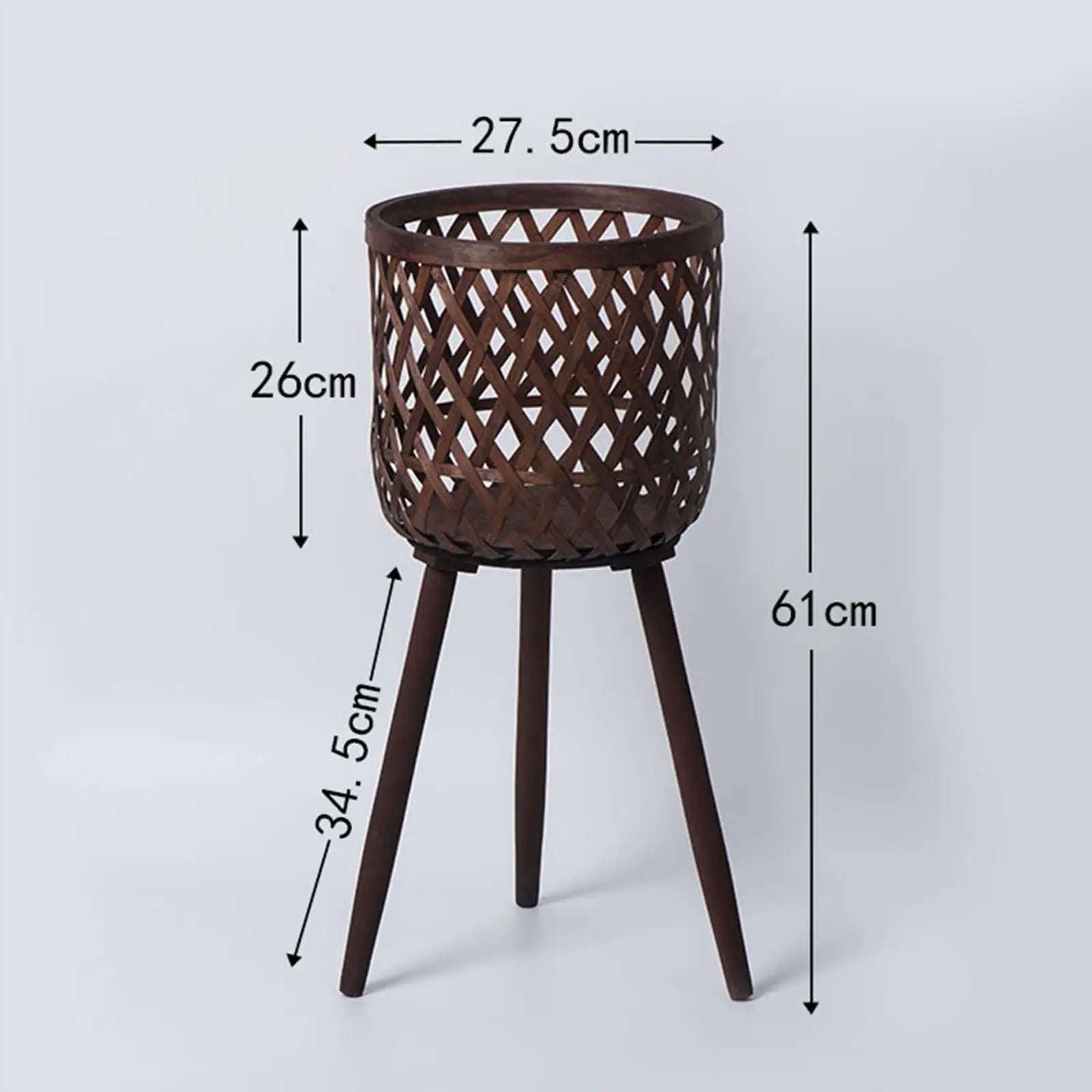 Split Rattan Basket Floor Planter for | Decorative Item | straw | Elegant Home Decor