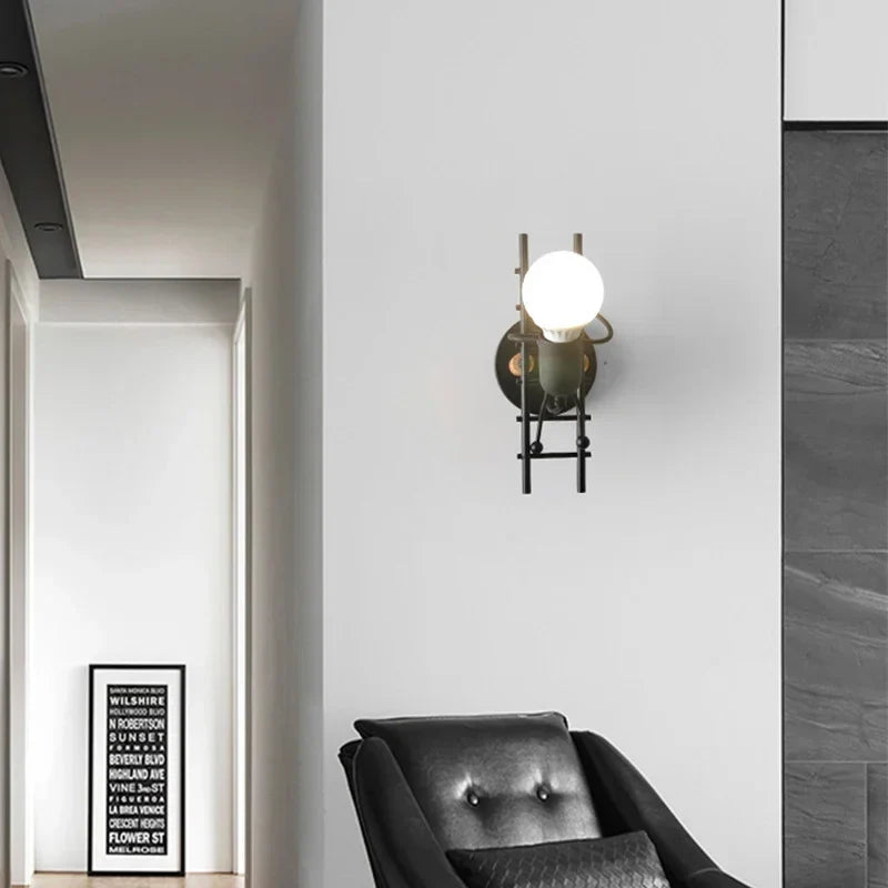 RobotLight Modern Sconce Children's Rooms | Wall Lamp | Led | metal | 85V - 265V | Elegant Wall Illumination