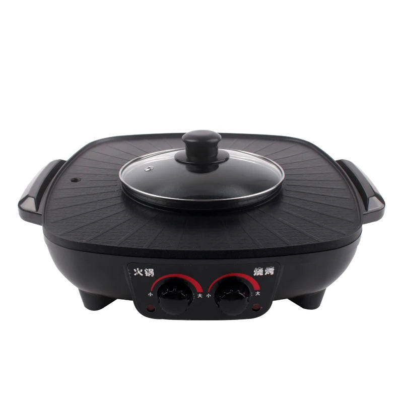 DMWD Electric Grills Smokeless Barbecue BBQ | By Stopper | stone | 1300W | 220V | Functional Home Appliance