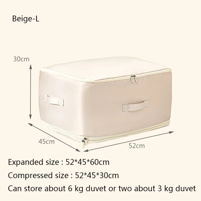 VacUbag | Ruimtebesparende compressie dekbedhoes - Vacuüm afgesloten opbergzak voor beddengoed en dekbedden