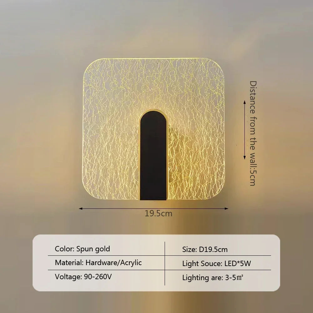 NordicGlow Wall Lamp made Acrylic | Wall Lamp | Led | 16W | 90V - 260V | Elegant Wall Illumination