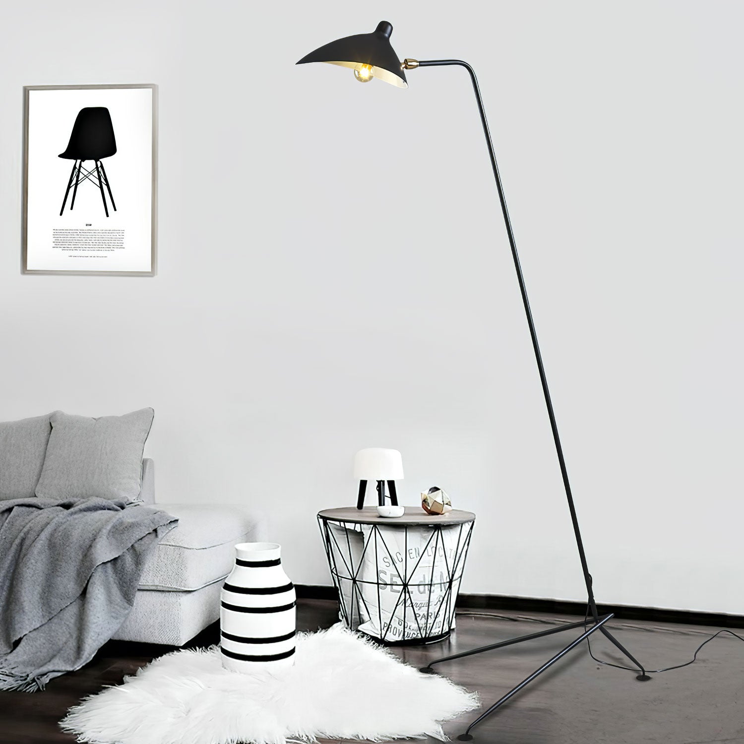 Serge Mouille Floor Lamp | Floor Lamp | LED | aluminum/metal | 240v | Stylish Floor Lighting