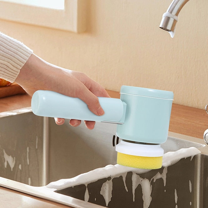 FlexScrub Electric Cleaning Brush Multifunctional Rechargeable Scrubber | Cleaning Tool | ABS | 12V | Functional Home Appliance