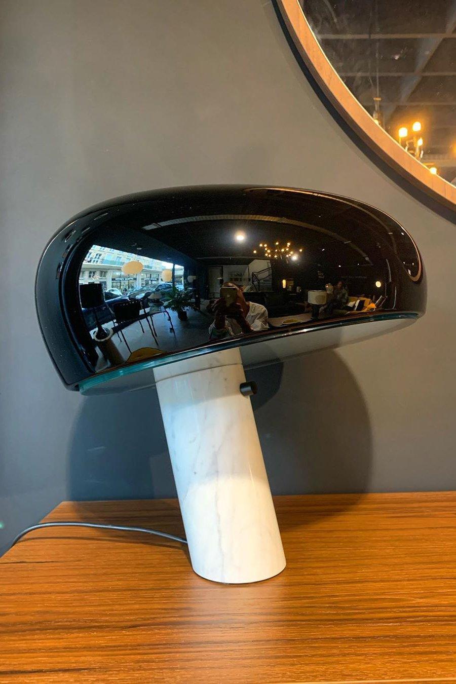 Marble Table Lamp Black | Table Lamp | metal/Marble | 110-240V | Sleek Table Accent