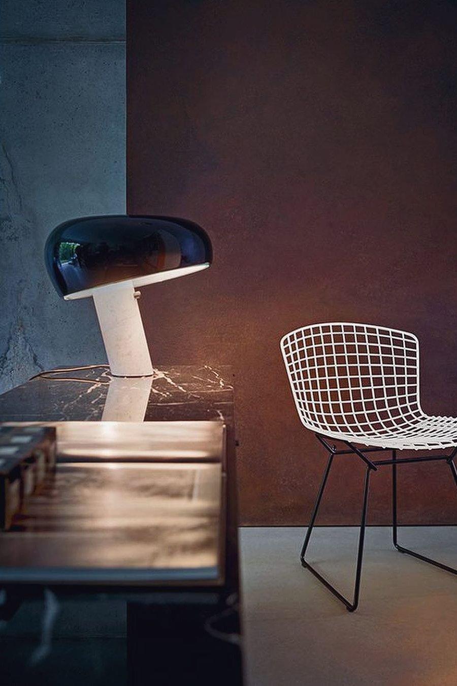 Marble Table Lamp Black | Table Lamp | metal/Marble | 110-240V | Sleek Table Accent