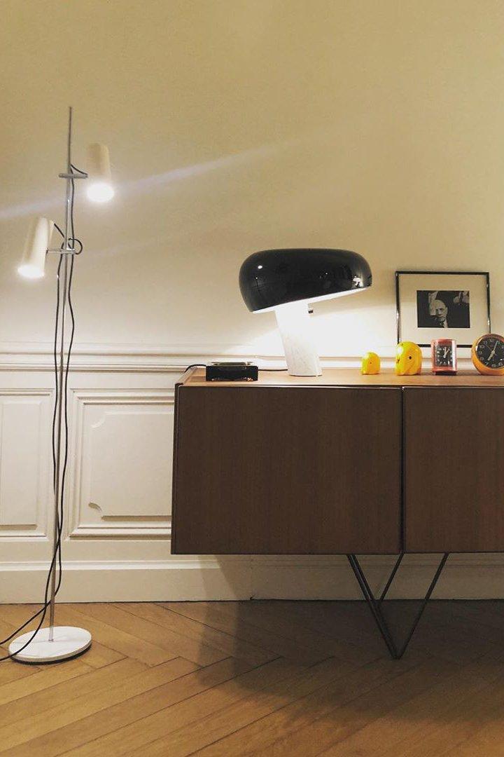 Marble Table Lamp Black | Table Lamp | metal/Marble | 110-240V | Sleek Table Accent