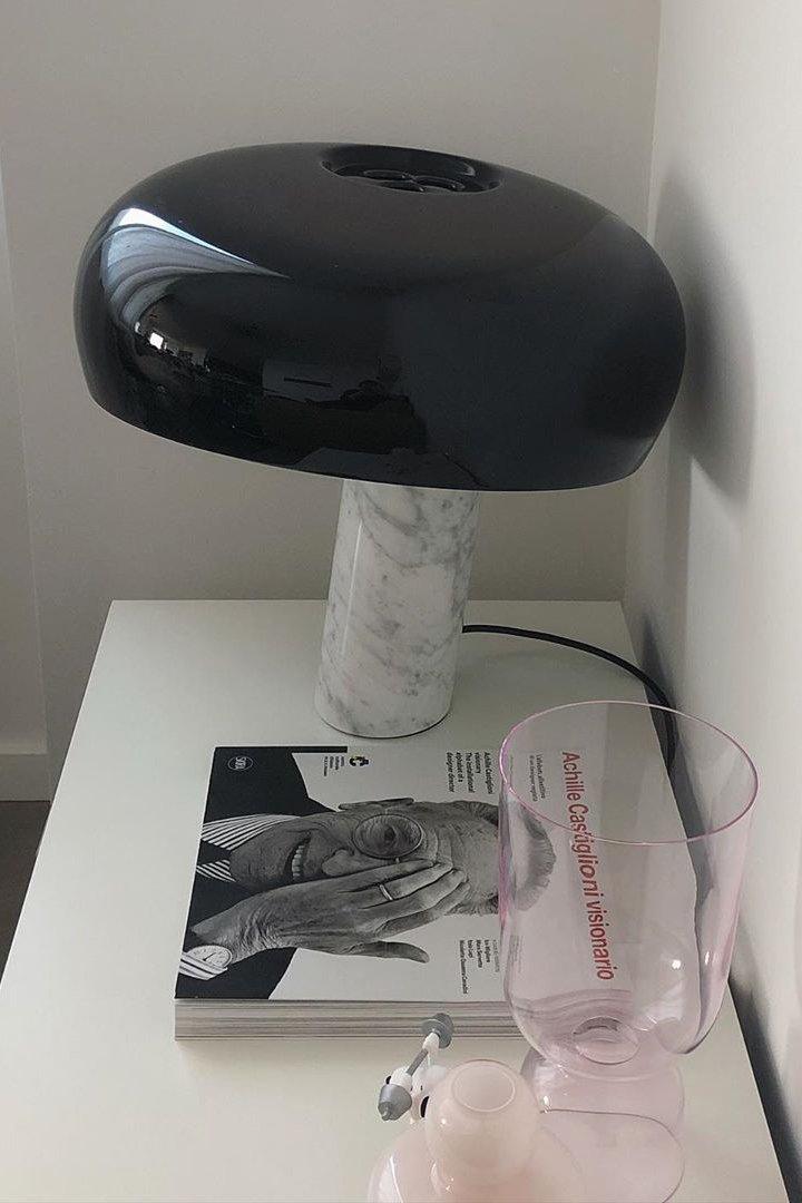 Marble Table Lamp Black | Table Lamp | metal/Marble | 110-240V | Sleek Table Accent