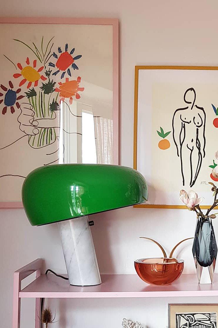 Marble Table Lamp Black | Table Lamp | metal/Marble | 110-240V | Sleek Table Accent