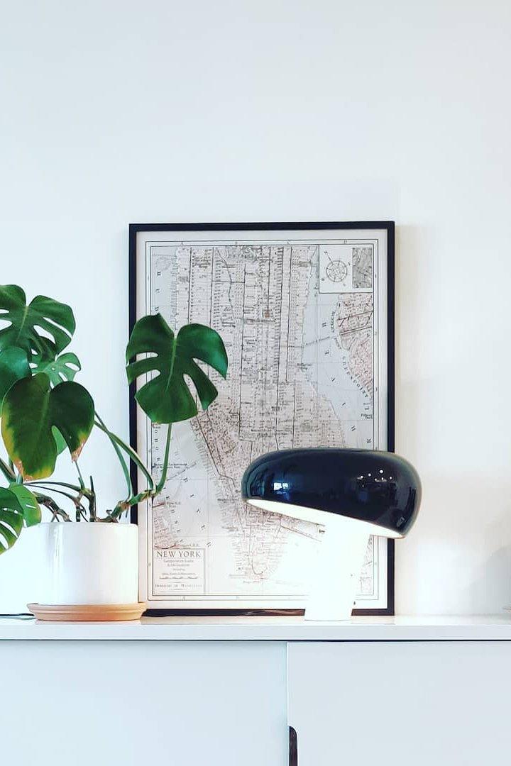 Marble Table Lamp Black | Table Lamp | metal/Marble | 110-240V | Sleek Table Accent