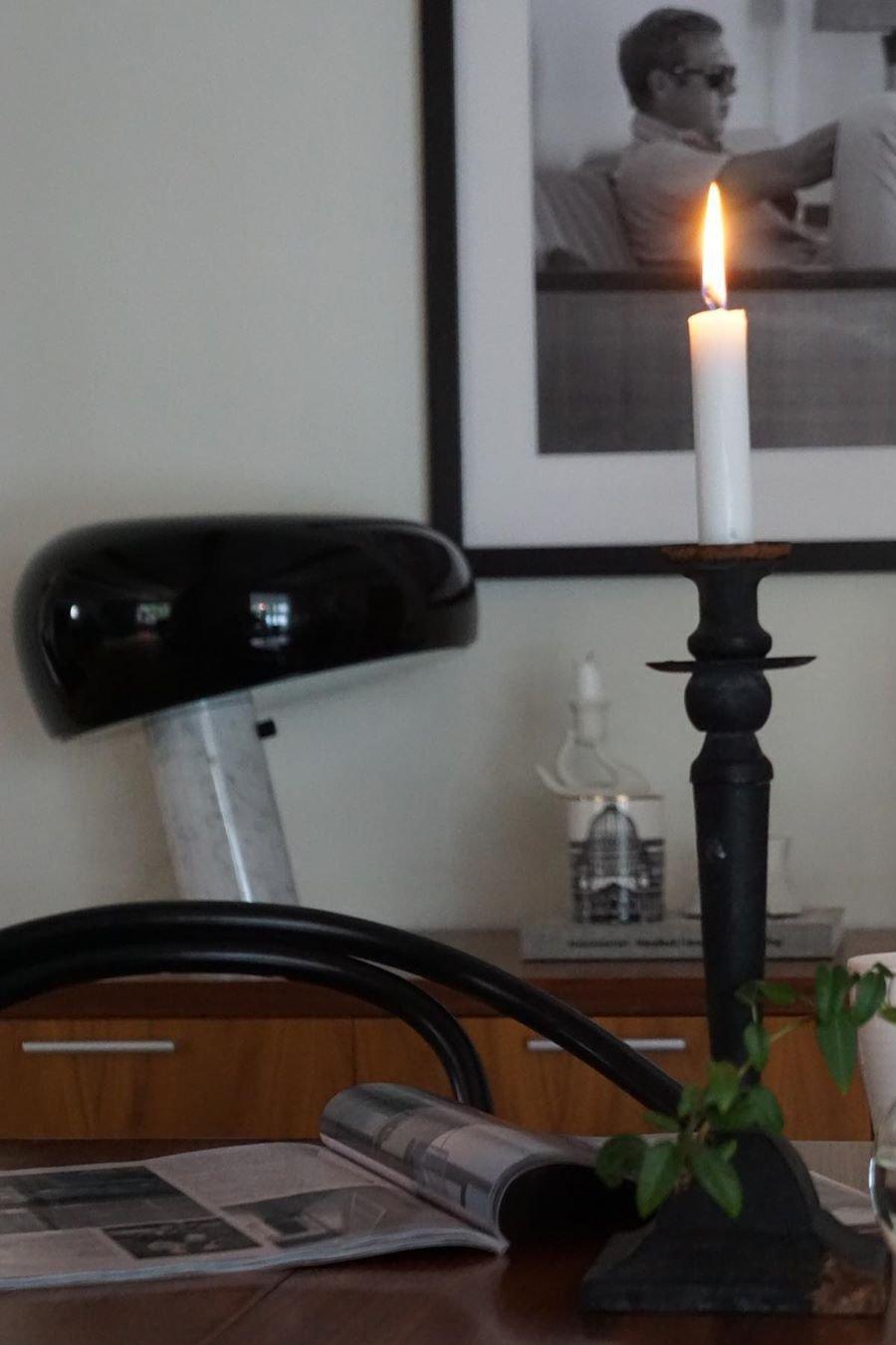 Marble Table Lamp Black | Table Lamp | metal/Marble | 110-240V | Sleek Table Accent