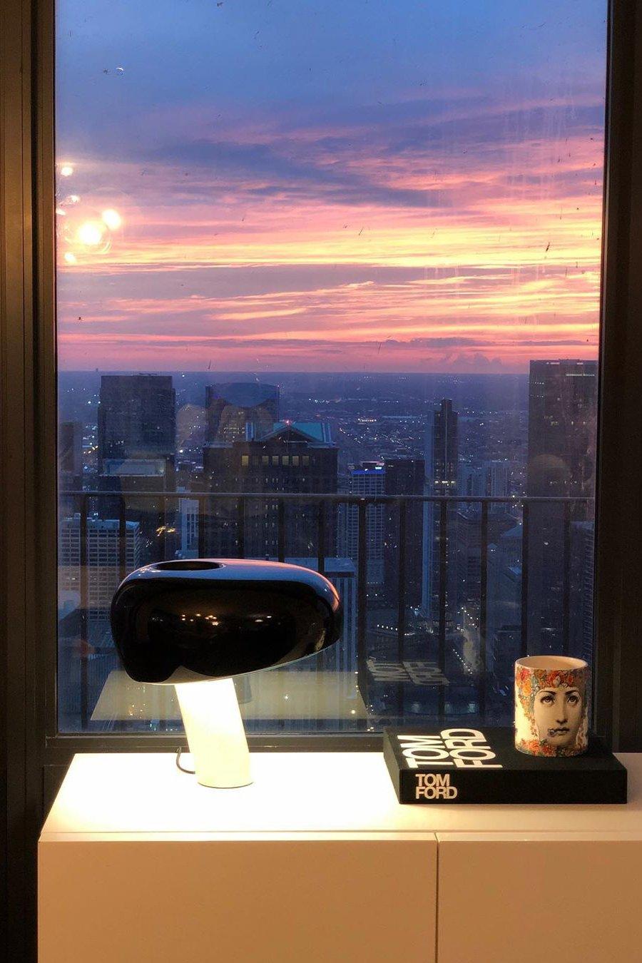 Marble Table Lamp Black | Table Lamp | metal/Marble | 110-240V | Sleek Table Accent