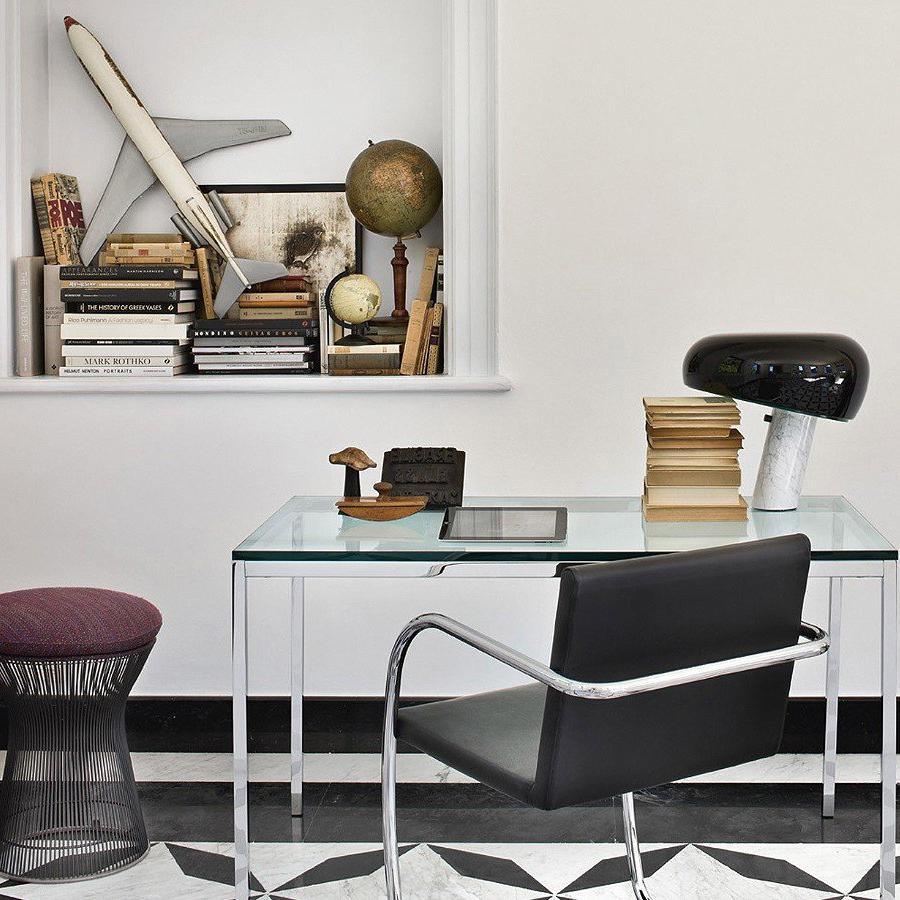 Marble Table Lamp Black | Table Lamp | metal/Marble | 110-240V | Sleek Table Accent