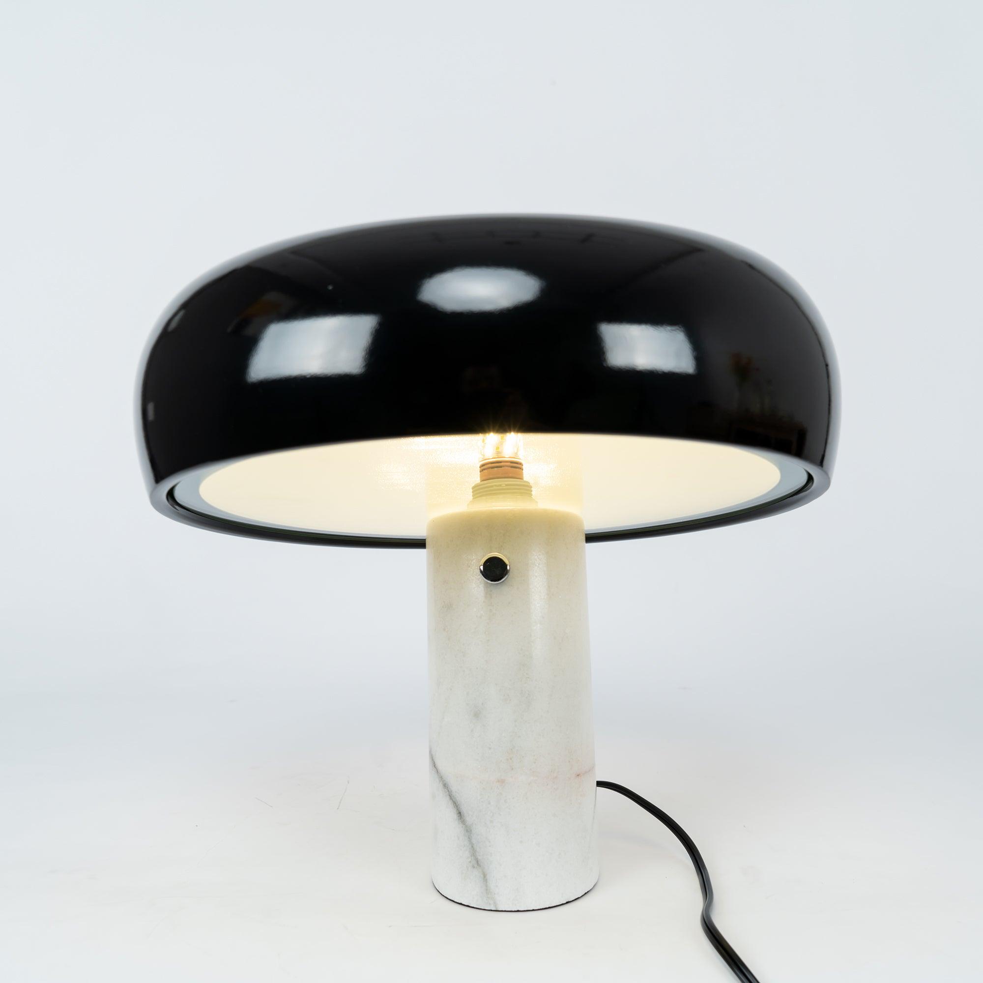 Marble Table Lamp Black | Table Lamp | metal/Marble | 110-240V | Sleek Table Accent