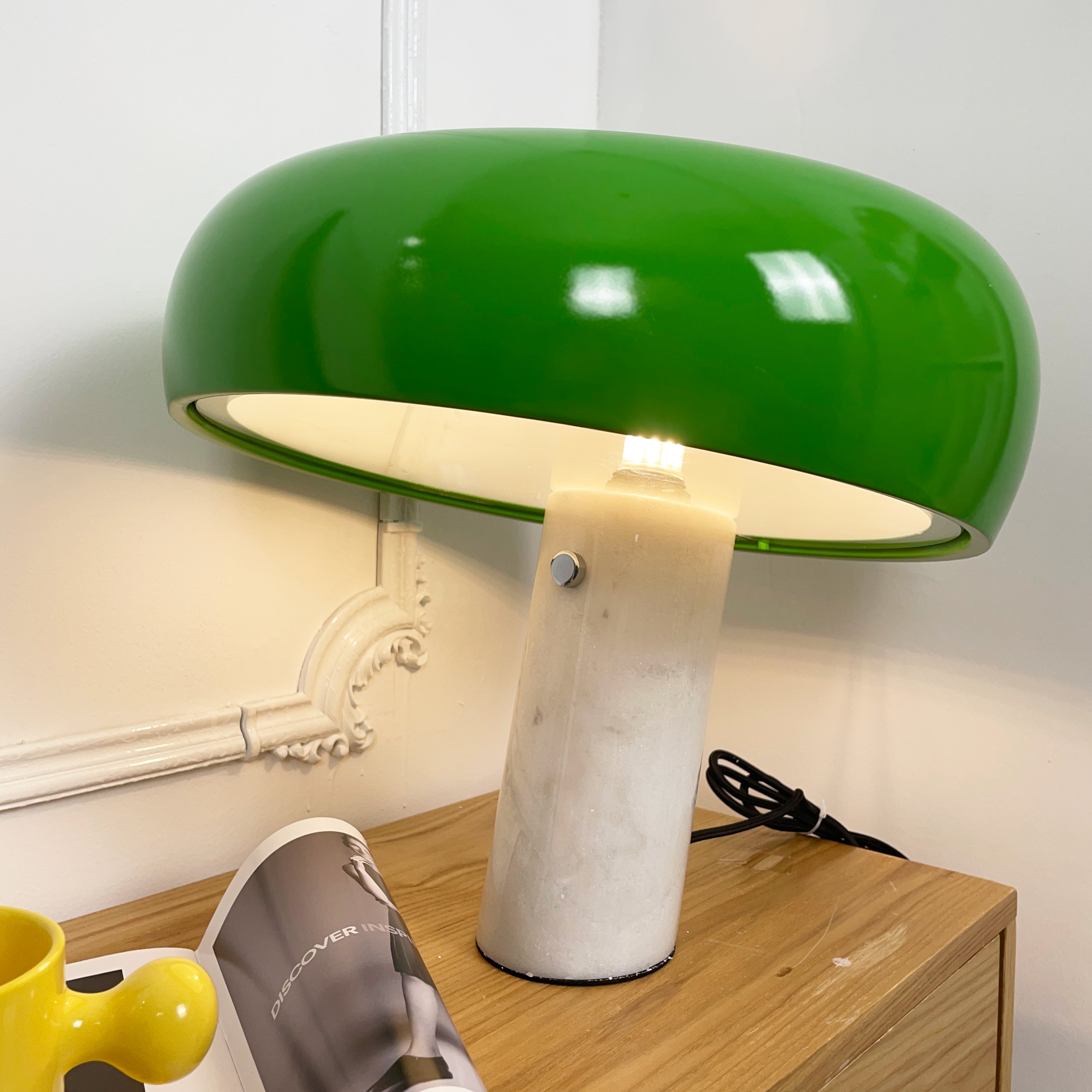 Marble Table Lamp Black | Table Lamp | metal/Marble | 110-240V | Sleek Table Accent