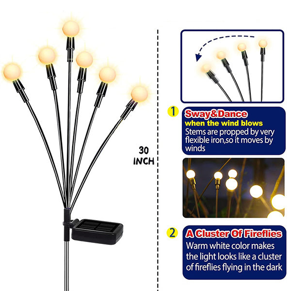 Solar garden lighting Starburst flashing | Lighting | LED | warm white | Premium Lighting Solution