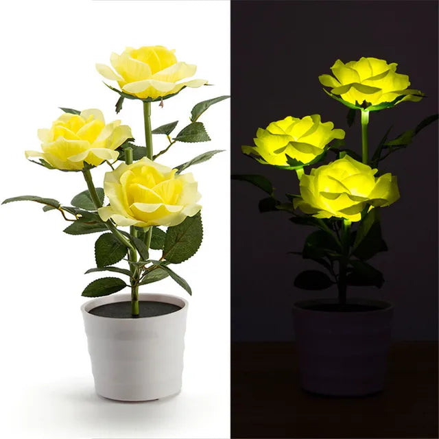 BloomLight Solar Rose Lantern | Lighting | LED | fabric/plastic | Premium Lighting Solution