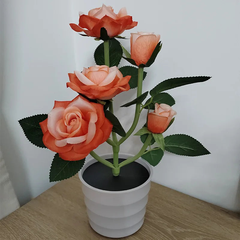 BloomLight Solar Rose Lantern | Lighting | LED | fabric/plastic | Premium Lighting Solution