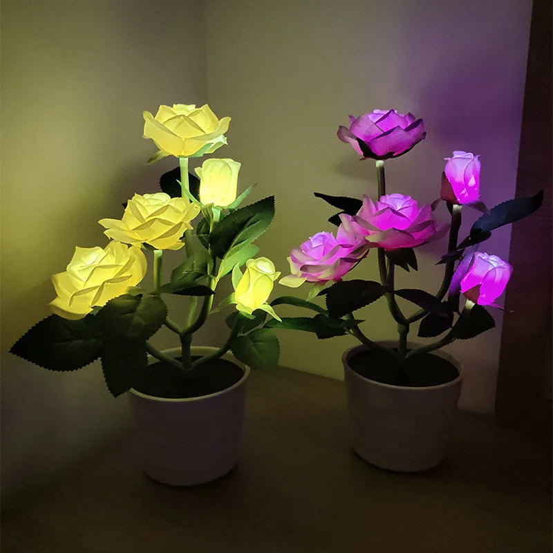 BloomLight Solar Rose Lantern | Lighting | LED | fabric/plastic | Premium Lighting Solution