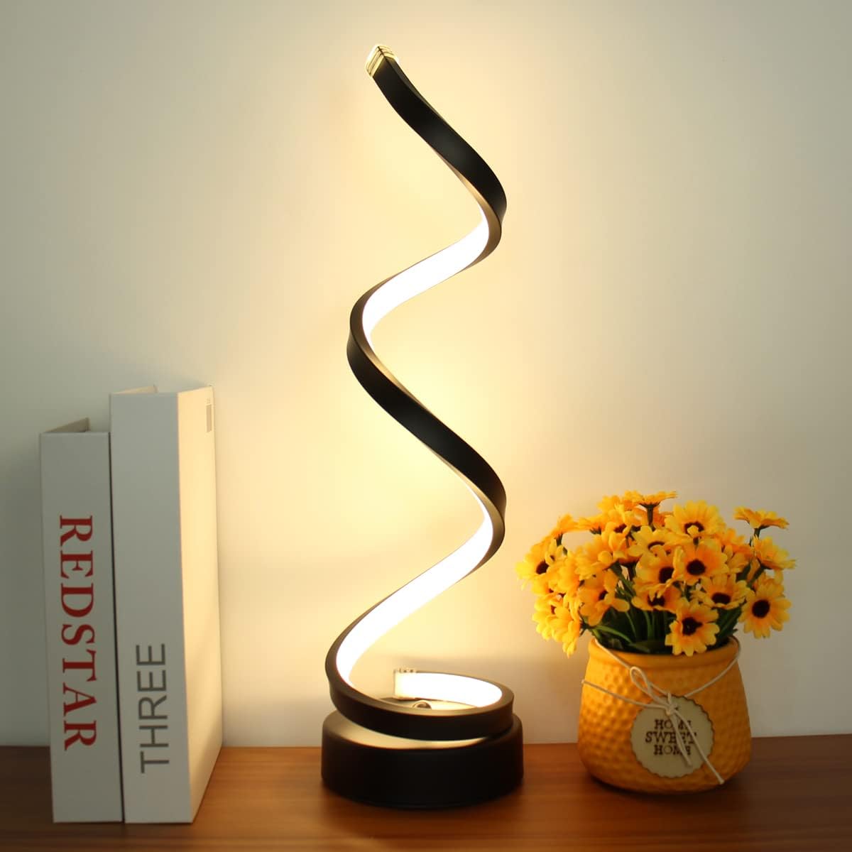 Spiralux™ Modern Spiral Table Lamp | Table Lamp | Iron | Sleek Table Accent