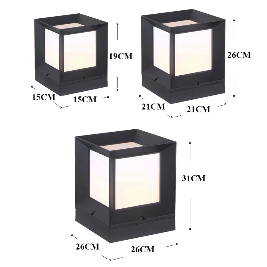 LumiPillar Outdoor Standing Lamp Gates | Floor Lamp | LED | aluminum/glass | Stylish Floor Lighting