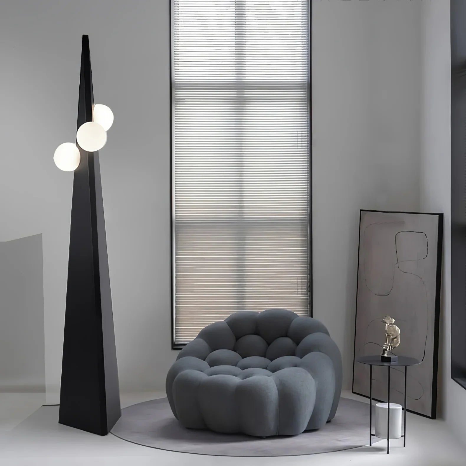 Triangular tower floor lamp | Floor Lamp | glass/metal | 240 v | Stylish Floor Lighting