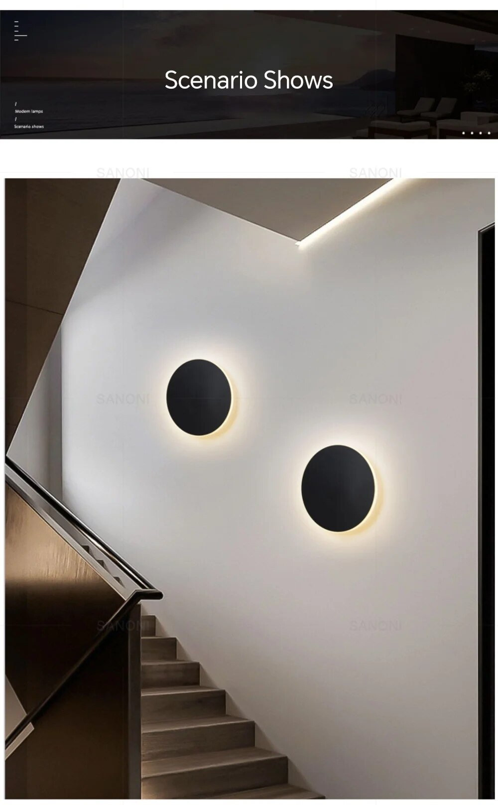 SleekGlow Modern Round Wall Lamp | Wall Lamp | Led | Warm White | aluminum | 10W | 220V - 240V | Elegant Wall Illumination