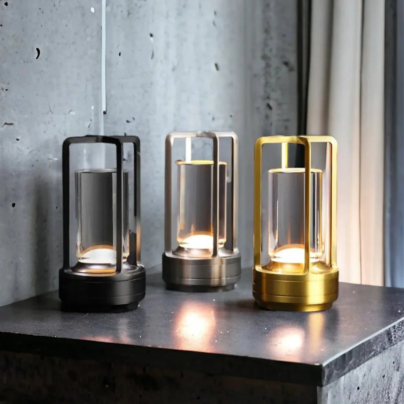 Gloria Table Lamp Wireless Scandinavian | Table Lamp | LED | glass/Metal | Sleek Table Accent