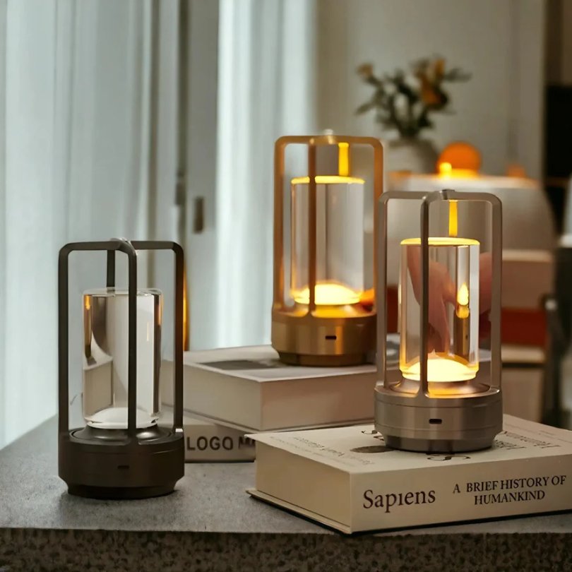 Gloria Table Lamp Wireless Scandinavian | Table Lamp | LED | glass/Metal | Sleek Table Accent