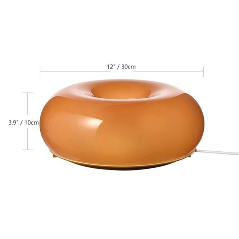 Bauhaus Donut Wall Lamp Table | Wall Lamp | LED | glass/Metal | 230V | Elegant Wall Illumination