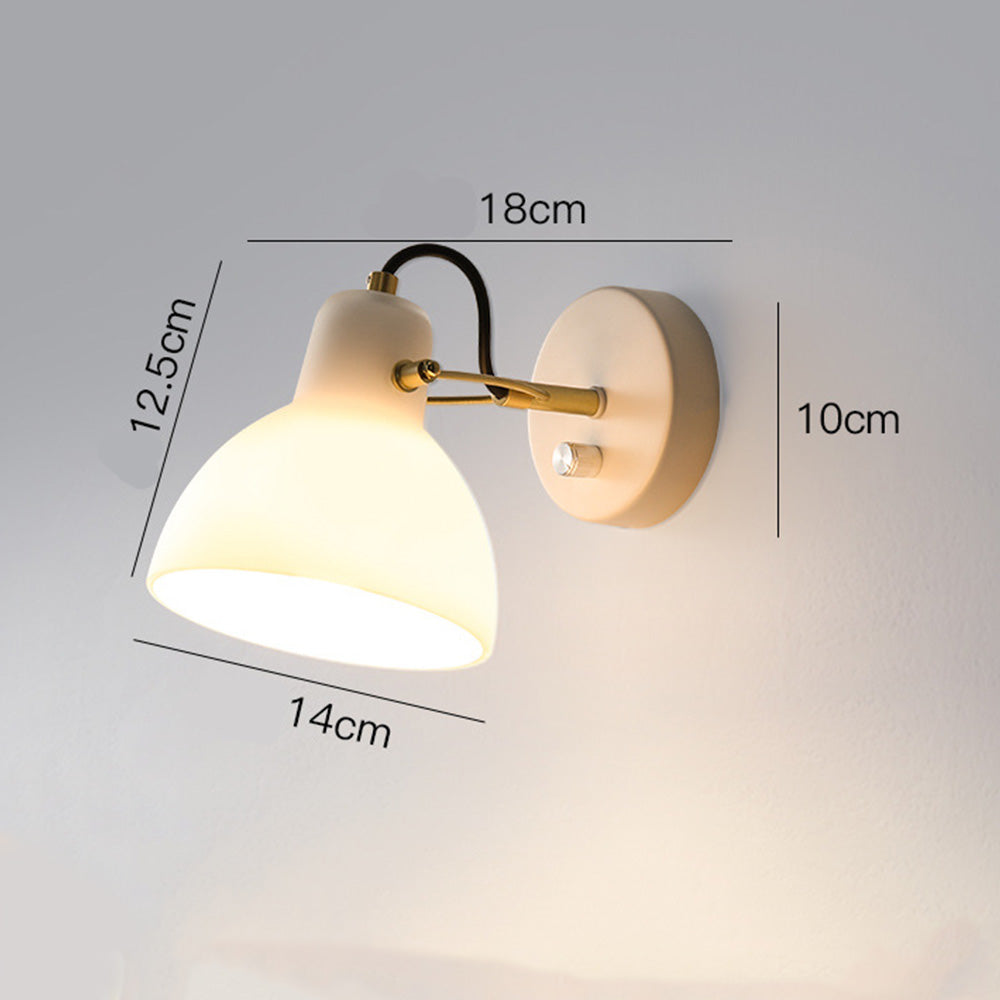Minimalist Simple White Glass Wall | Wall Lamp | Led | glass | 40W | 110V - 120V | Elegant Wall Illumination