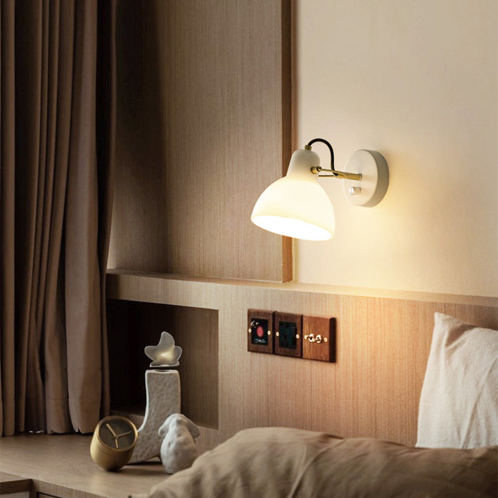 Minimalist Simple White Glass Wall | Wall Lamp | Led | glass | 40W | 110V - 120V | Elegant Wall Illumination