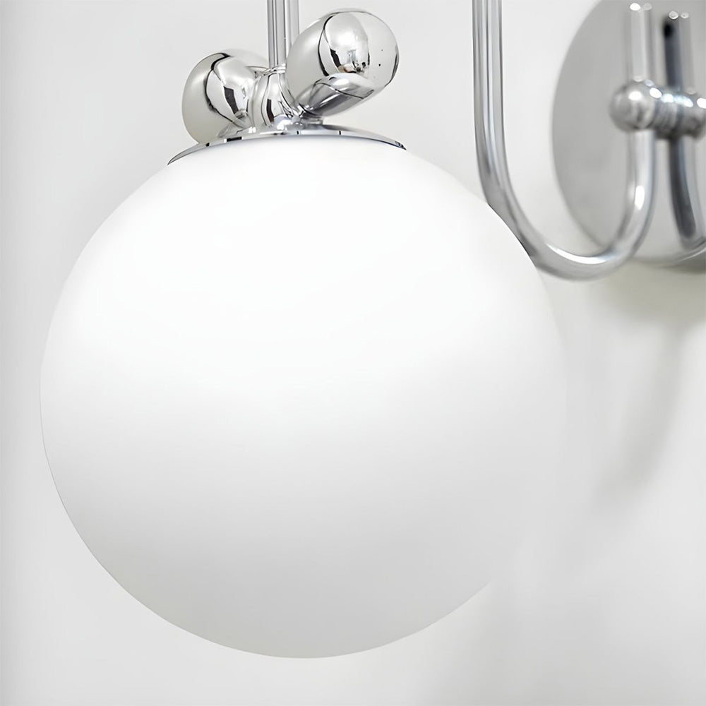 French Cream White Glass Wall | Wall Lamp | glass | 110V - 120V | Elegant Wall Illumination