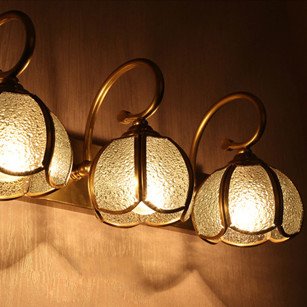 Classic Multi-headed Bathroom Wall Lamp | Wall Lamp | Led | glass | 110V - 120V | Elegant Wall Illumination