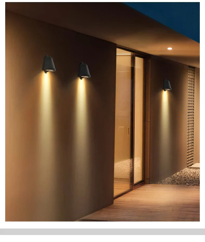 SolsticeGlow Modern Outdoor Wall Lamp | Wall Lamp | LED | aluminum | 85-265V | Elegant Wall Illumination