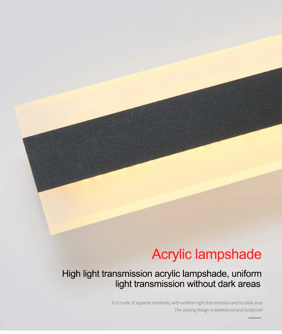 AquaLicht Weatherproof Outdoor Wall Lamp | Wall Lamp | LED | acrylic/iron | 265V | Elegant Wall Illumination