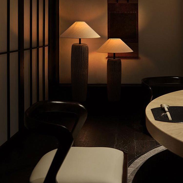 Weathered wooden floor lamp | Floor Lamp | LED | ceramic/metal | 60w | 240v | Stylish Floor Lighting