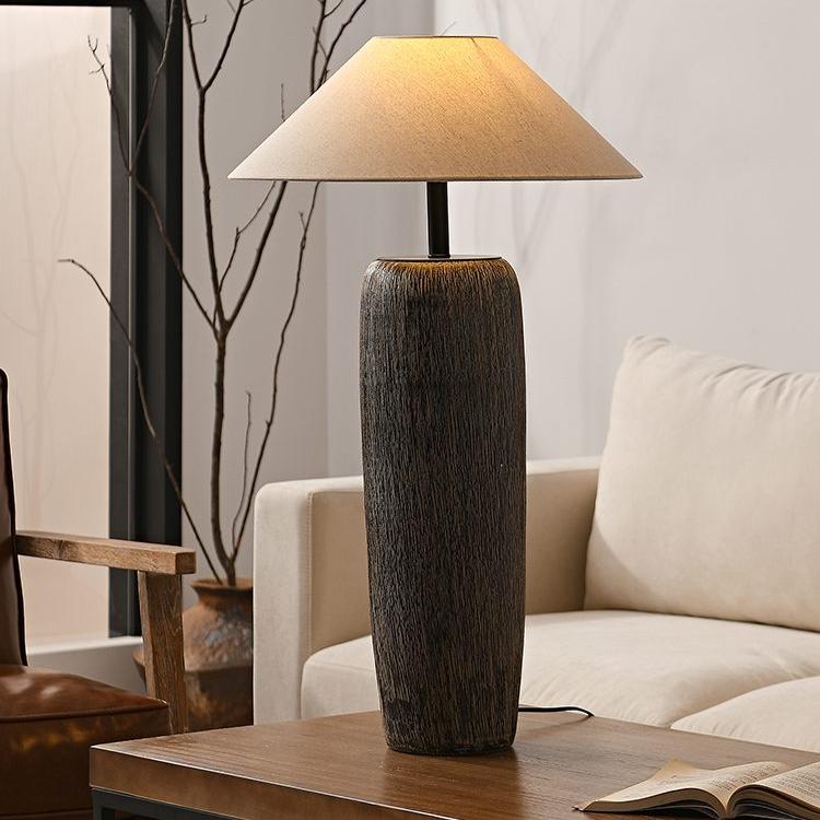 Weathered wooden floor lamp | Floor Lamp | LED | ceramic/metal | 60w | 240v | Stylish Floor Lighting