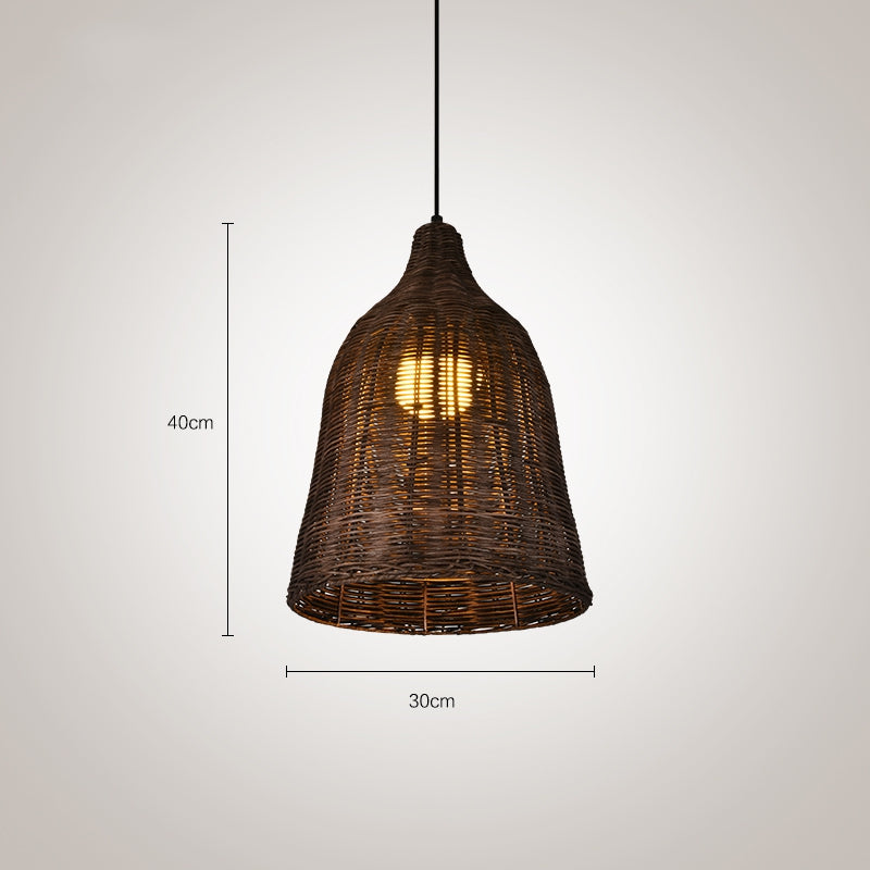 Bamboo Rattan Basket Hanging Lamp | Lighting | bamboo/rattan | 40W | Premium Lighting Solution