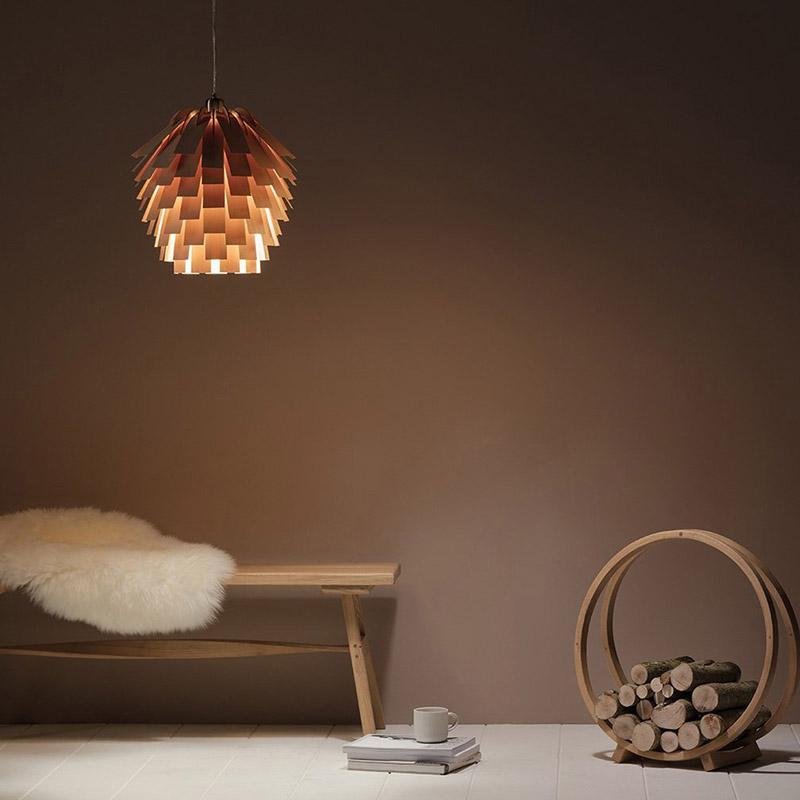 Artistic Artichoke Wooden Rustic Hanging | Lighting | LED | wood | 110V | Premium Lighting Solution