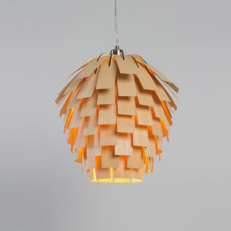 Artistic Artichoke Wooden Rustic Hanging | Lighting | LED | wood | 110V | Premium Lighting Solution
