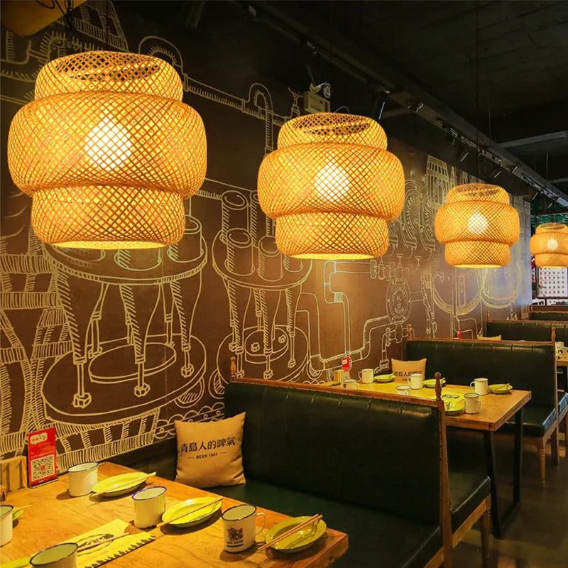 NatureLicht Traditional Rattan Hanging Lamp | Lighting | LED | bamboo/rattan | 90-260V | Premium Lighting Solution