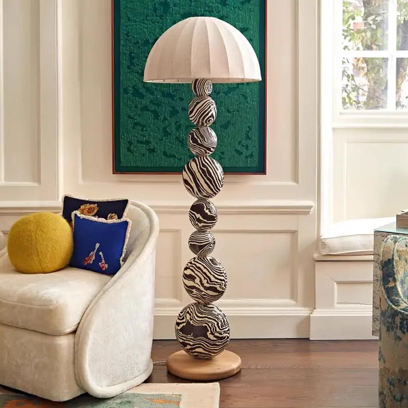 Zebra floor lamp | Floor Lamp | metal/wood | 240v | Stylish Floor Lighting
