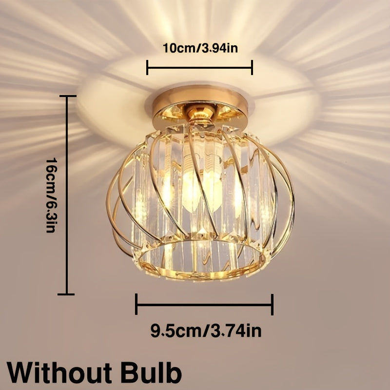 CrystalGlow Luxury Crystal Hallway Lamp, | Lighting | metal | Premium Lighting Solution