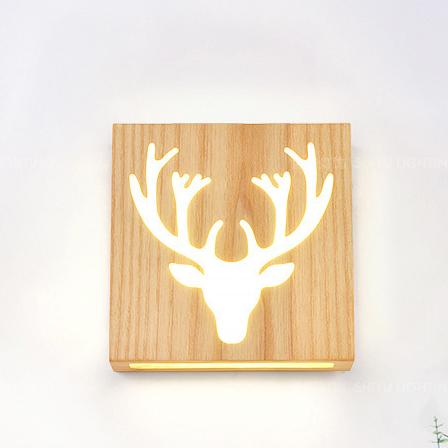 NatureShine Modern wall lamp made | Wall Lamp | Led | Wood | Elegant Wall Illumination