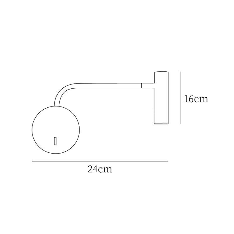Modern Wall Lamp Black/White Living | Wall Lamp | Led | Metal/Acrylic | 110V-240V | Elegant Wall Illumination