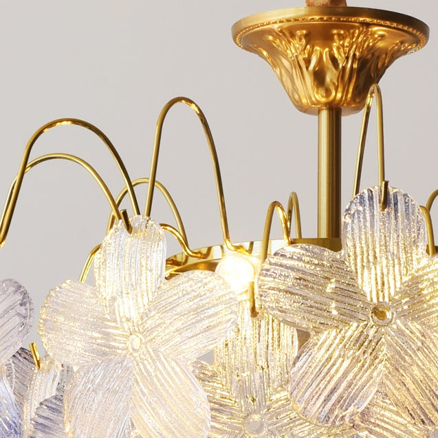 Classic Flower Shaped Stained Glass | Ceiling Light | LED | glass | 110V-120V | Modern Ceiling Lighting